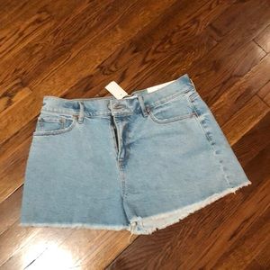 Loft the high waist cut off shorts NWT
